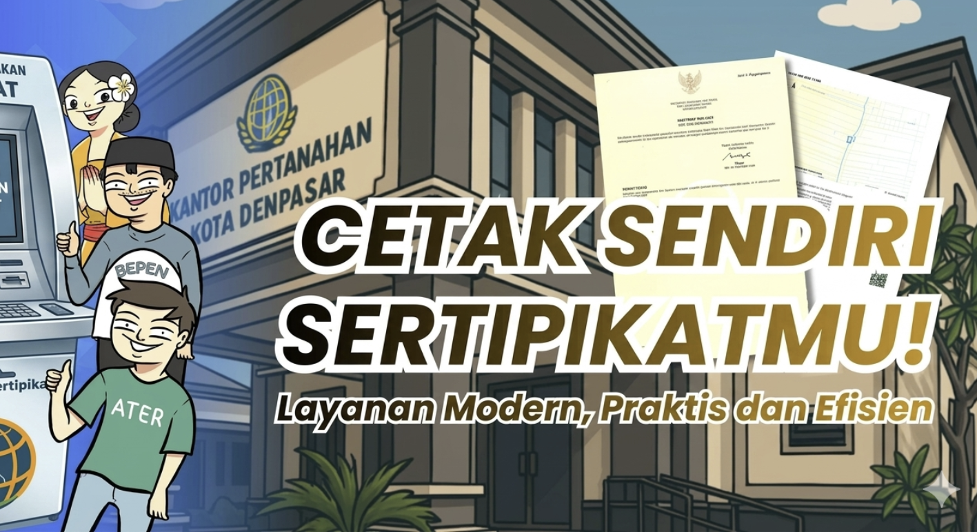 Kementerian ATR/BPN Manfaatkan Anjungan Pencetakan E-Sertipikat Tanah