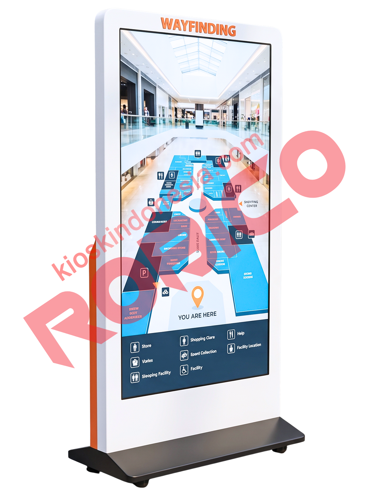 Anjungan Wayfinding Interaktif 86 Inci